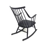 Scandinavian rocking chair "Grandessa", Lena Larsson, Nesto, Sweden, 1960