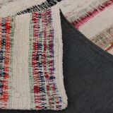 Large Striped Multicolor Vintage Kilim Rug, 292x327Cm