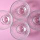 Set of 4 Vintage Pressed Glass Dessert Bowls Cibulak by Pavel Panek / 1977
