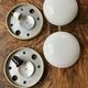 Functionalist / Bauhaus Flush Mount or Wall Lamp, 1940s