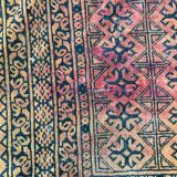 Carpet vintage made afghan turkmen hand 105 x 152 cm