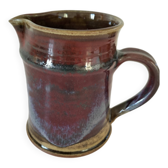 Pitcher signed Salins pottery