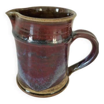 Pitcher signed Salins pottery