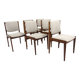 Set of 6 Scandinavian oak chairs, Karl Erik Ekselius, JOC, Sweden, 1