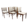 Set of 6 Scandinavian oak chairs, Karl Erik Ekselius, JOC, Sweden, 1