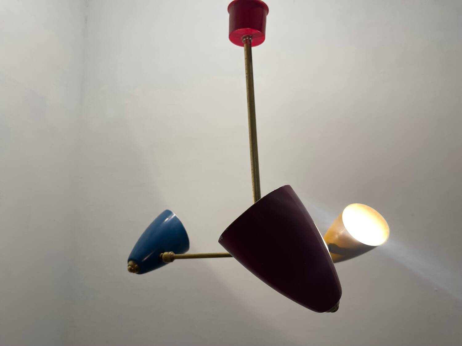 1950’s Multicolored Light Pendant