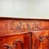 Armoire trois quarts en noyer de style Louis XV, XIXème siècle