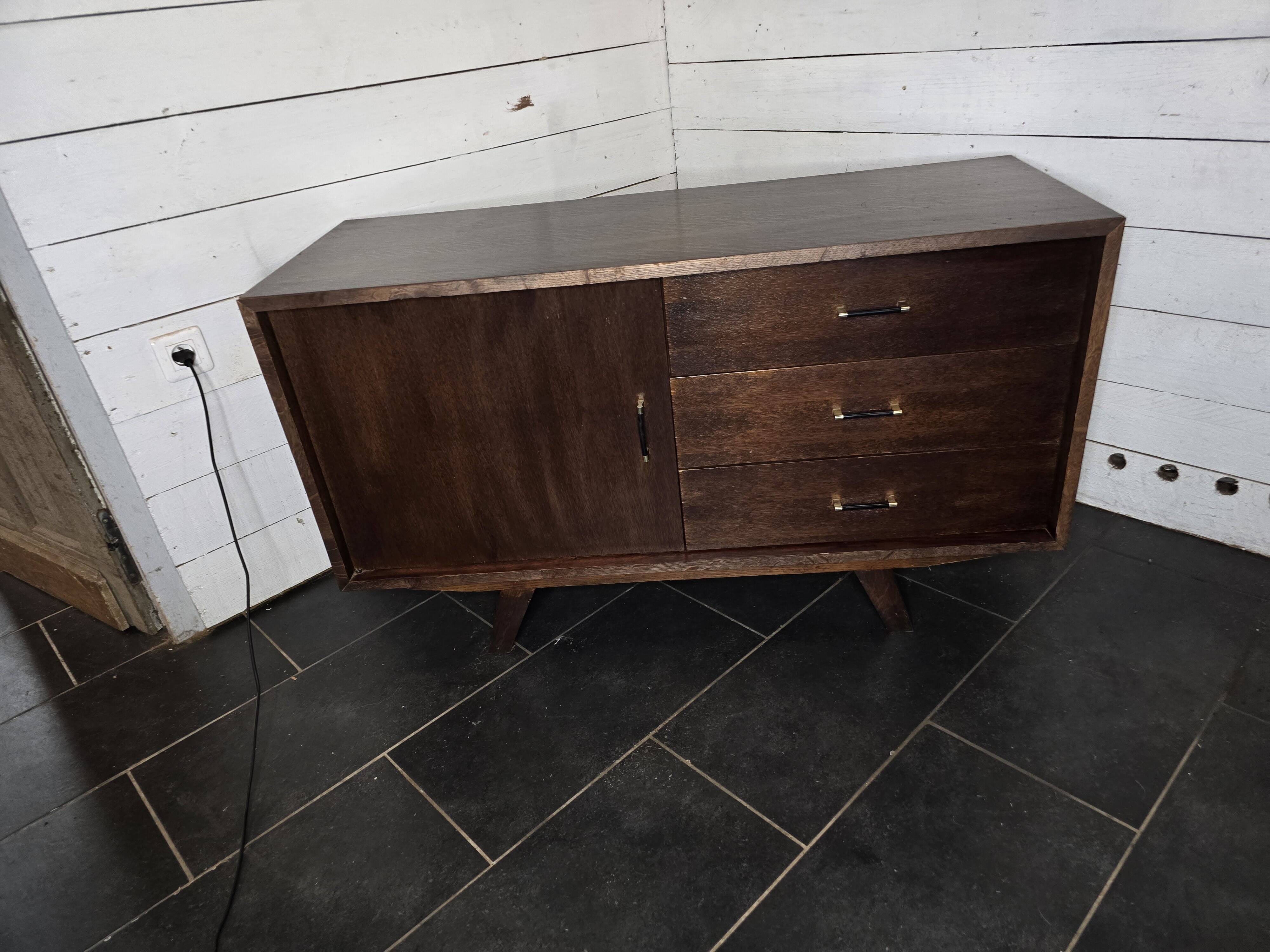 Vintage 60s oak sideboard