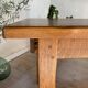 Vintage solid oak farm table
