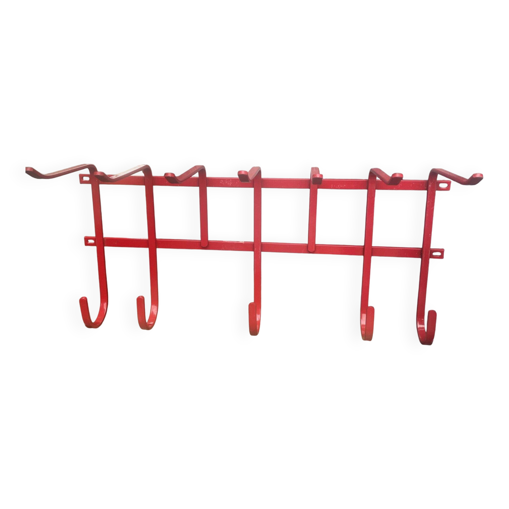 Red coat rack