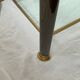 Table basse verre et laiton