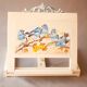 Hand-painted wooden desk. book stand.