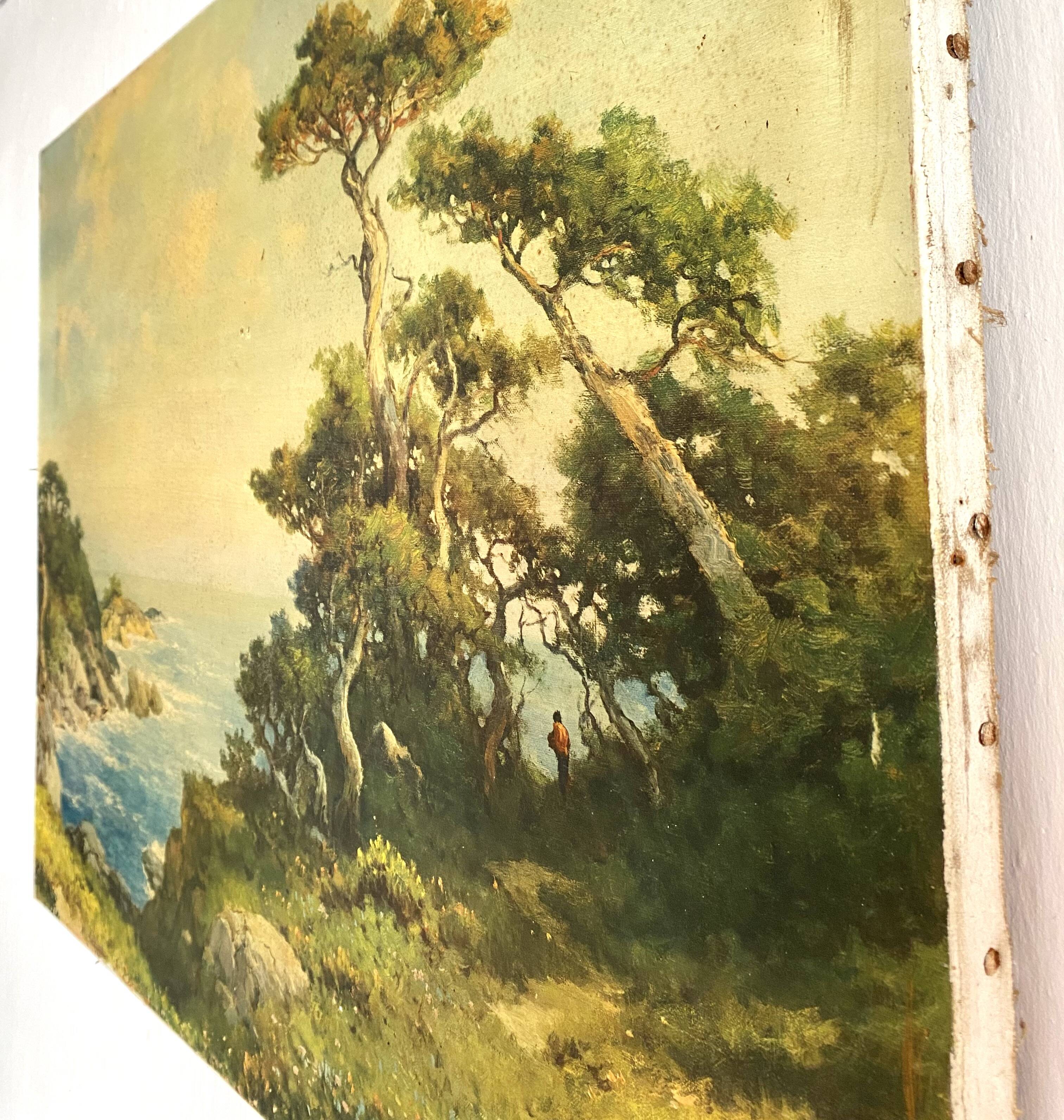 Tableau ancien impression d'art , paysage  Robert Woods 79x61 cm