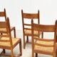 Set of eight French dining chairs