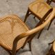 Set of 6 chairs bistro j&j kohn 1900 seat cannage