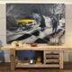 Raw wood workbench