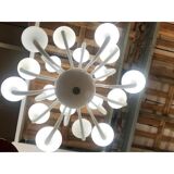 Pop white murano glass chandelier