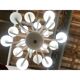 Pop white murano glass chandelier