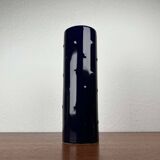 Cobalt blue ceramic vase from the Bangkok series by Melitta, mid-century, 1960s.