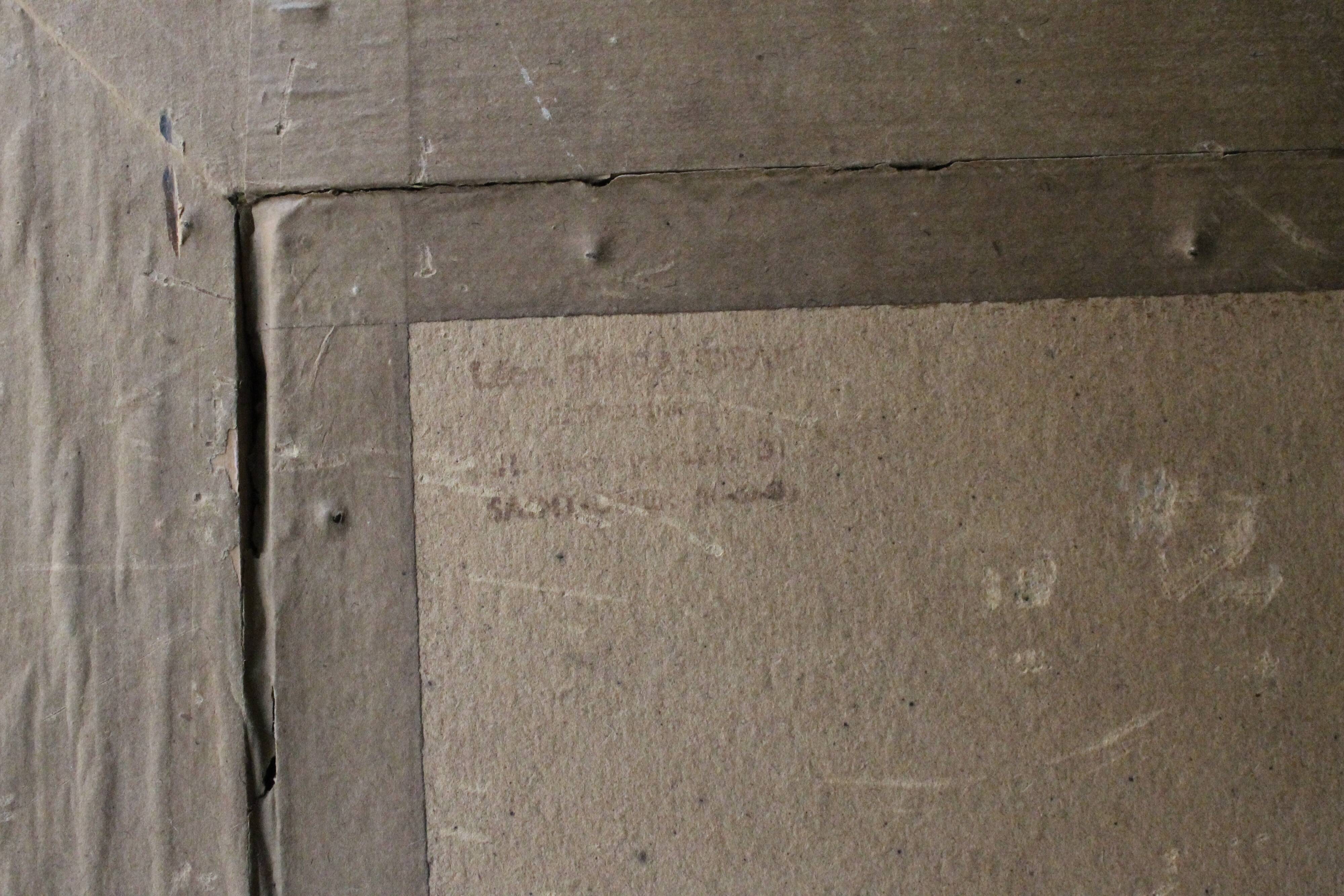 20th century French school painting "Apse of the Cathedral of Saint-Om