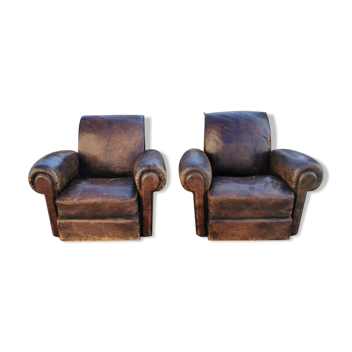Pair of club chairs