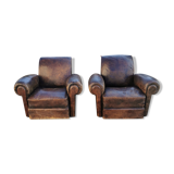 Pair of club chairs