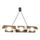 Space Age brushed aluminum pendant chandelier from the 70s