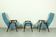 Set of 2 Danish Lounge Chairs with matching Ottoman by Yngve Ekström for Pastoe, 1960s