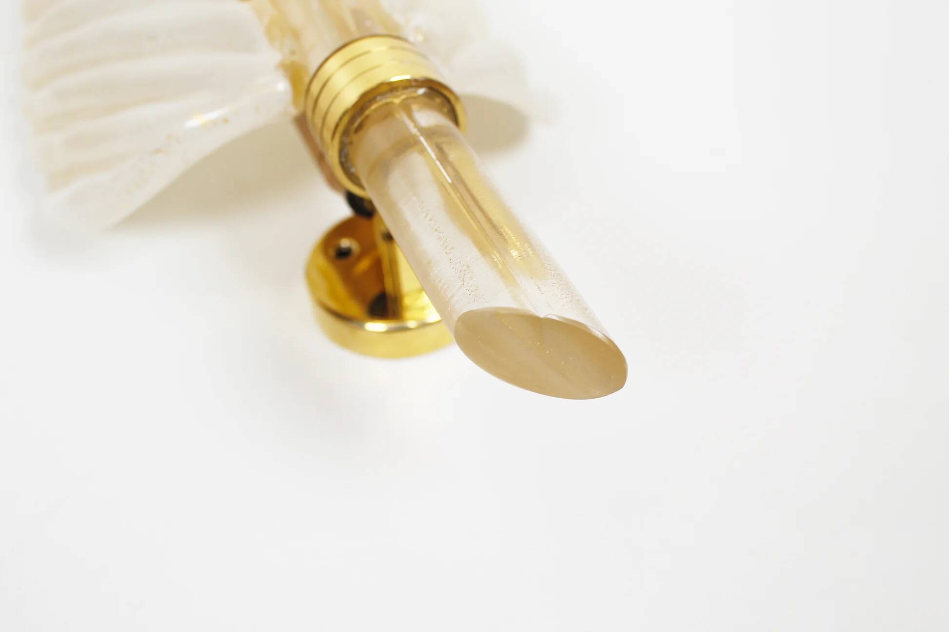 Rare set of 1960s Murano glass wall lamps by Barovier & Toso