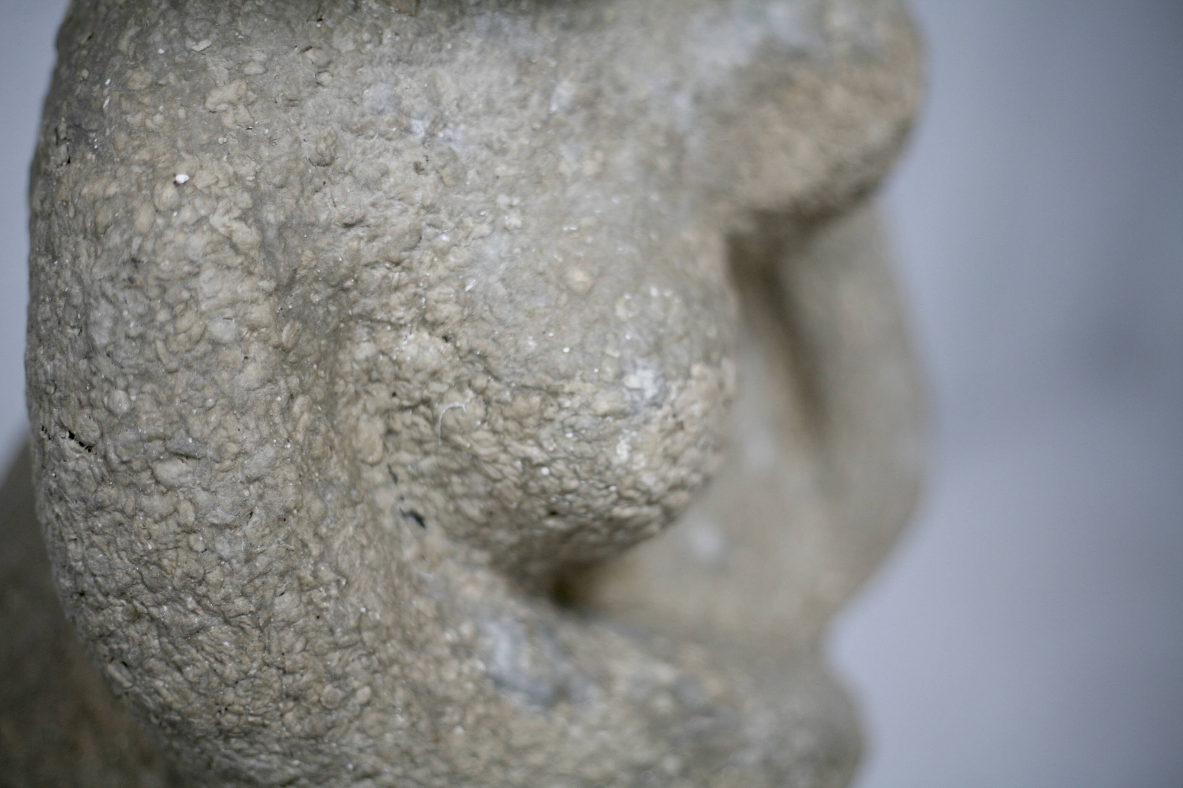 Imitation stone resin sculpture, circa 1960
