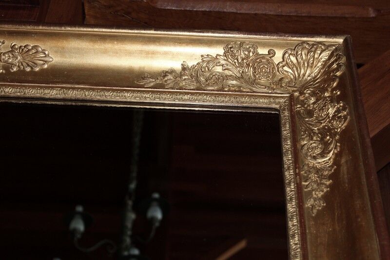 Miroir doré empire XIXème 125x179cm