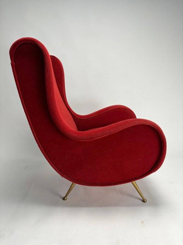 Set of Italian Senior Chairs / Lounge Chairs in the style of Marco Zanuso, 1950s