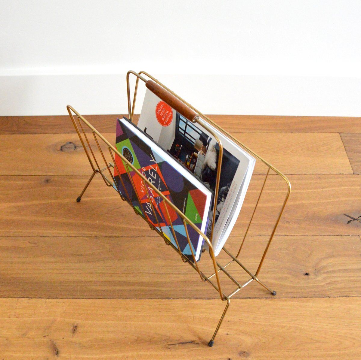 Vintage magazine holder 1950s