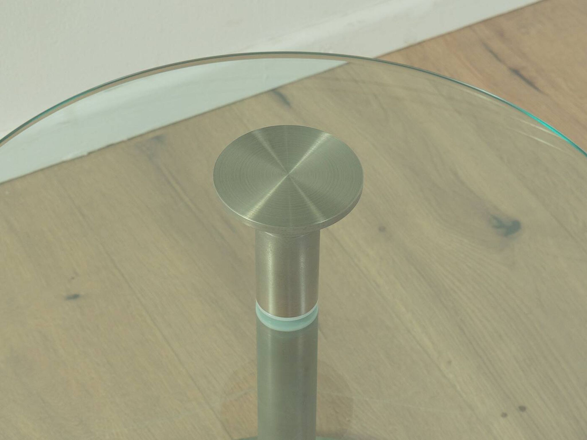 Table d'appoint en verre des années 1980, Peter Draenert