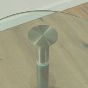 Table d'appoint en verre des années 1980, Peter Draenert