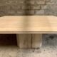 Ligne Roset travertine vintage dining table