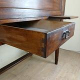 Very rare Napoleon III period system desk in solid oak circa 1850 stamped Stolzenberg