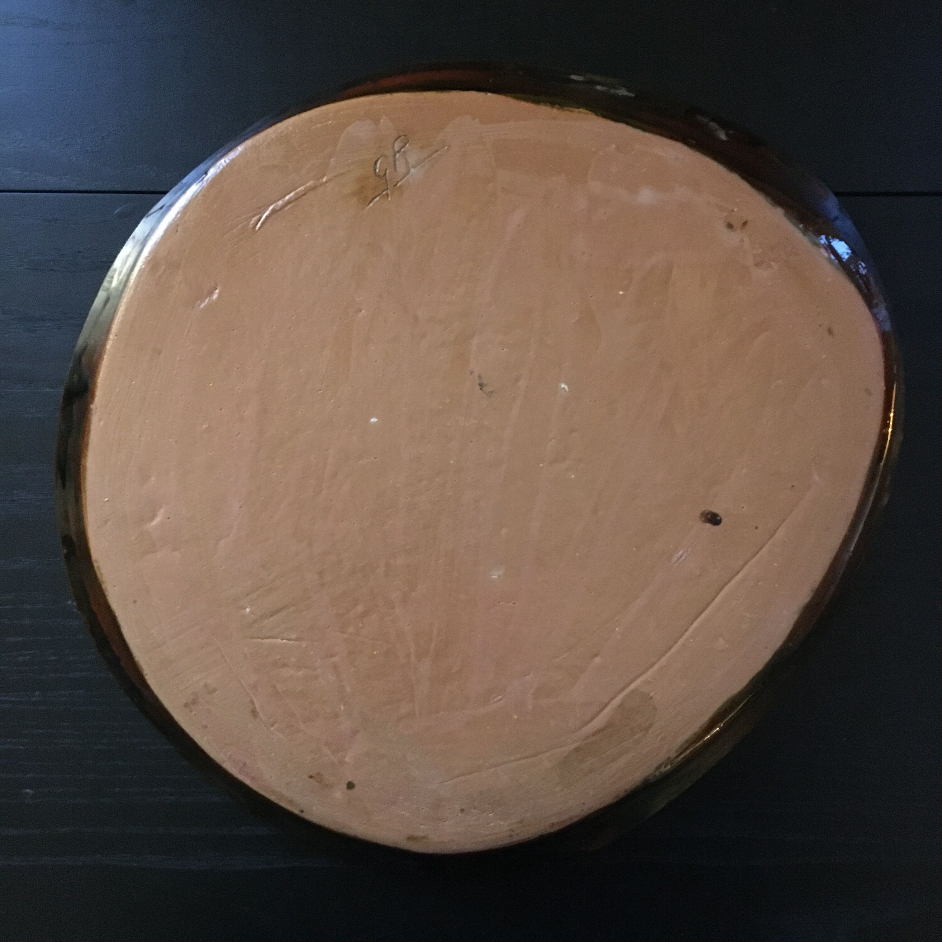 3-leaf plate signed GR