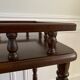 Phone table, wooden two trays