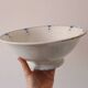 Large Terre de Fer salad bowl, Saphir model, Sarreguemines, French manufacturer