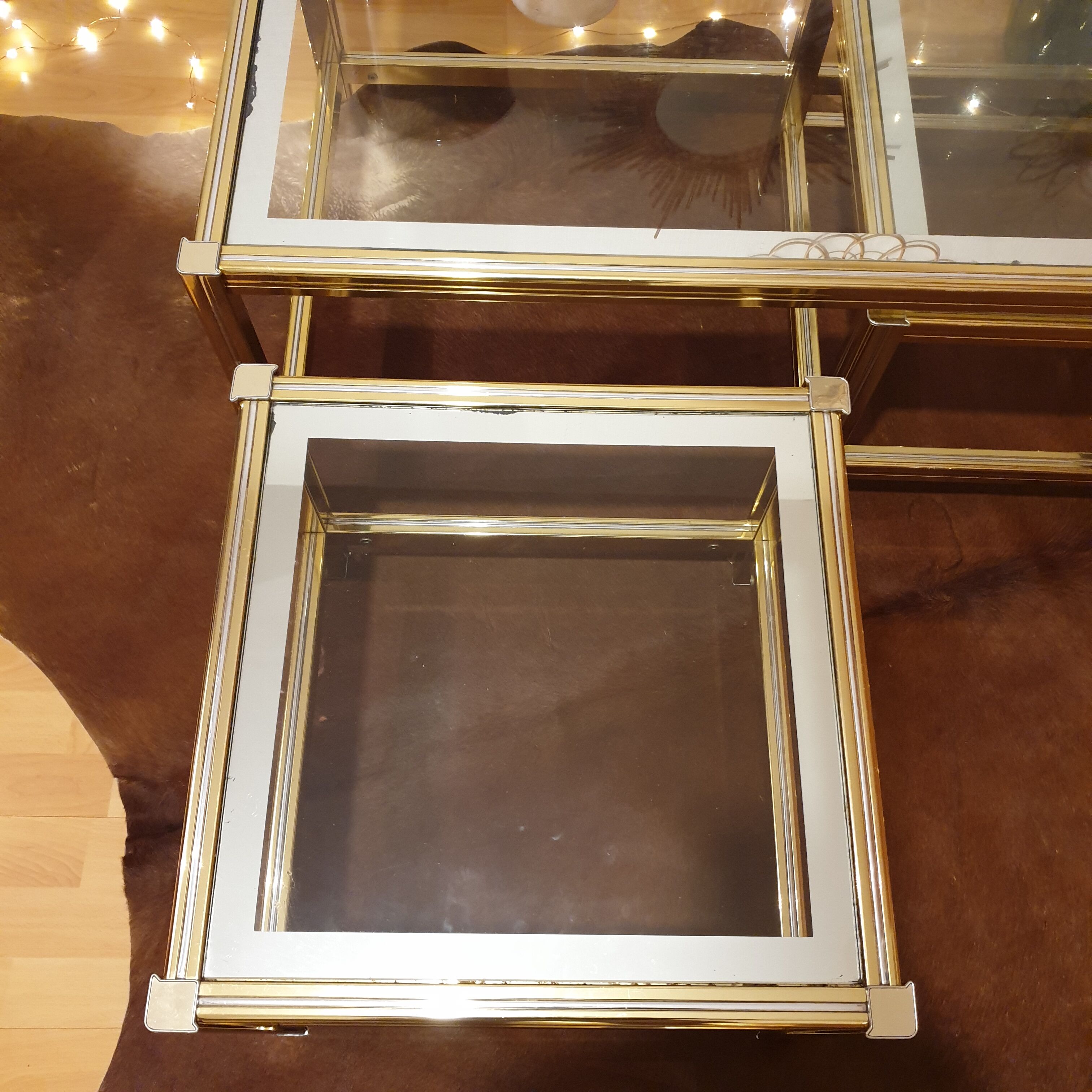 Tables gigognes Rochebobois vintage