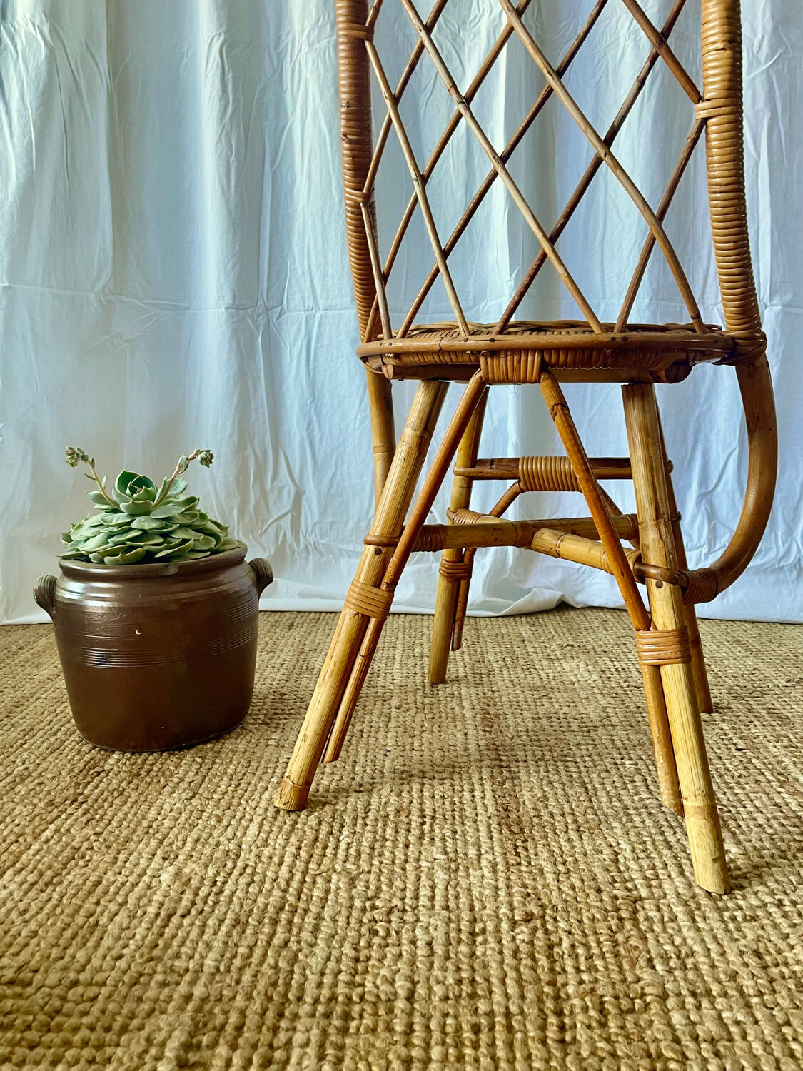 Vintage rattan chair 1960