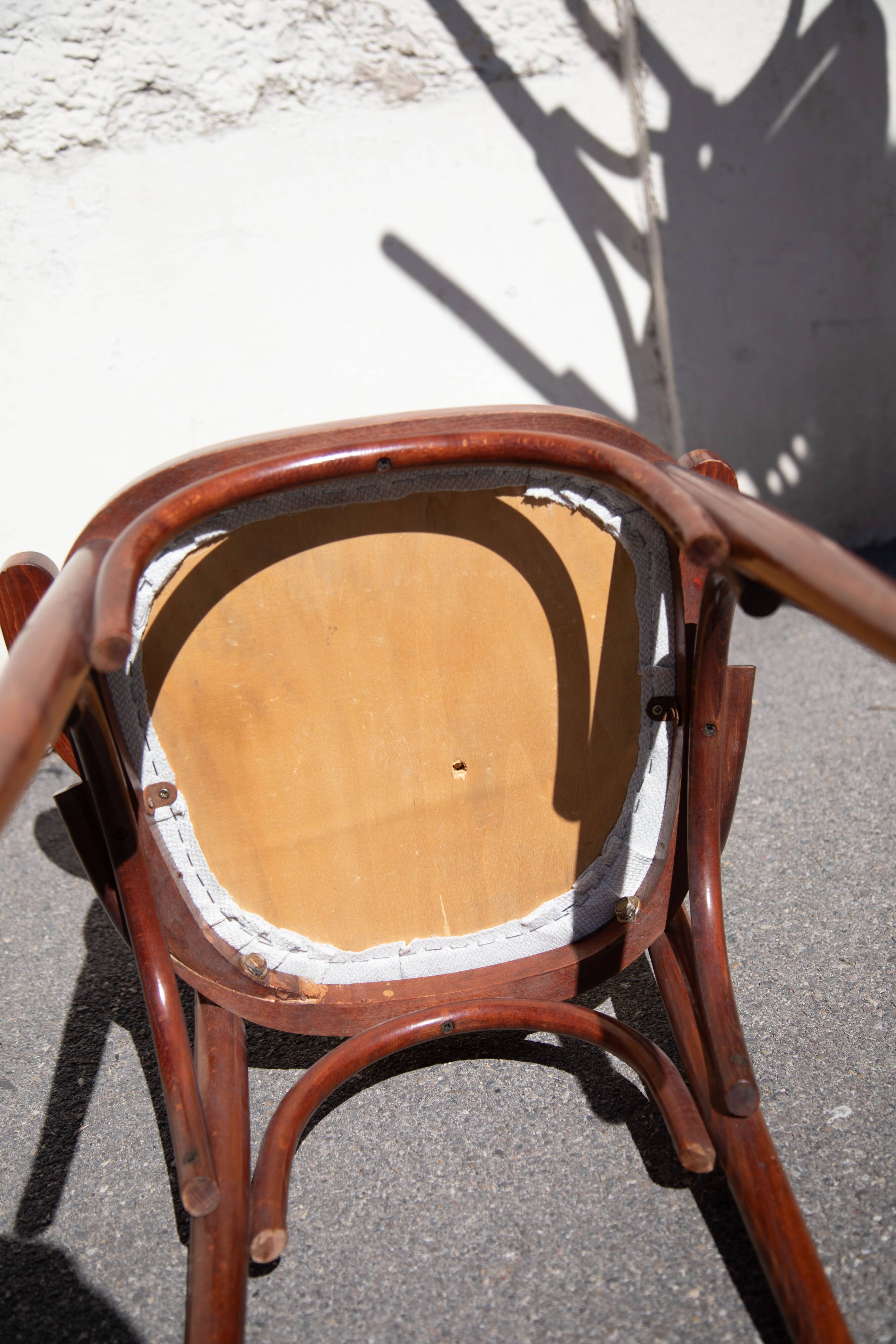 paire de chaises Bistro bois courbé