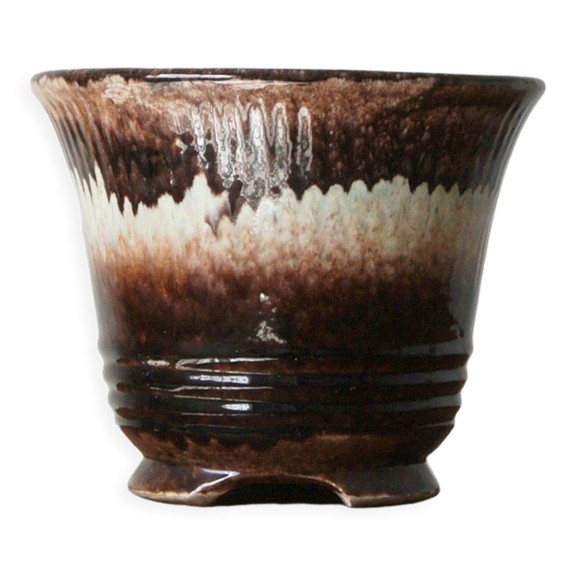 Vintage French Ceramic Plant Pot