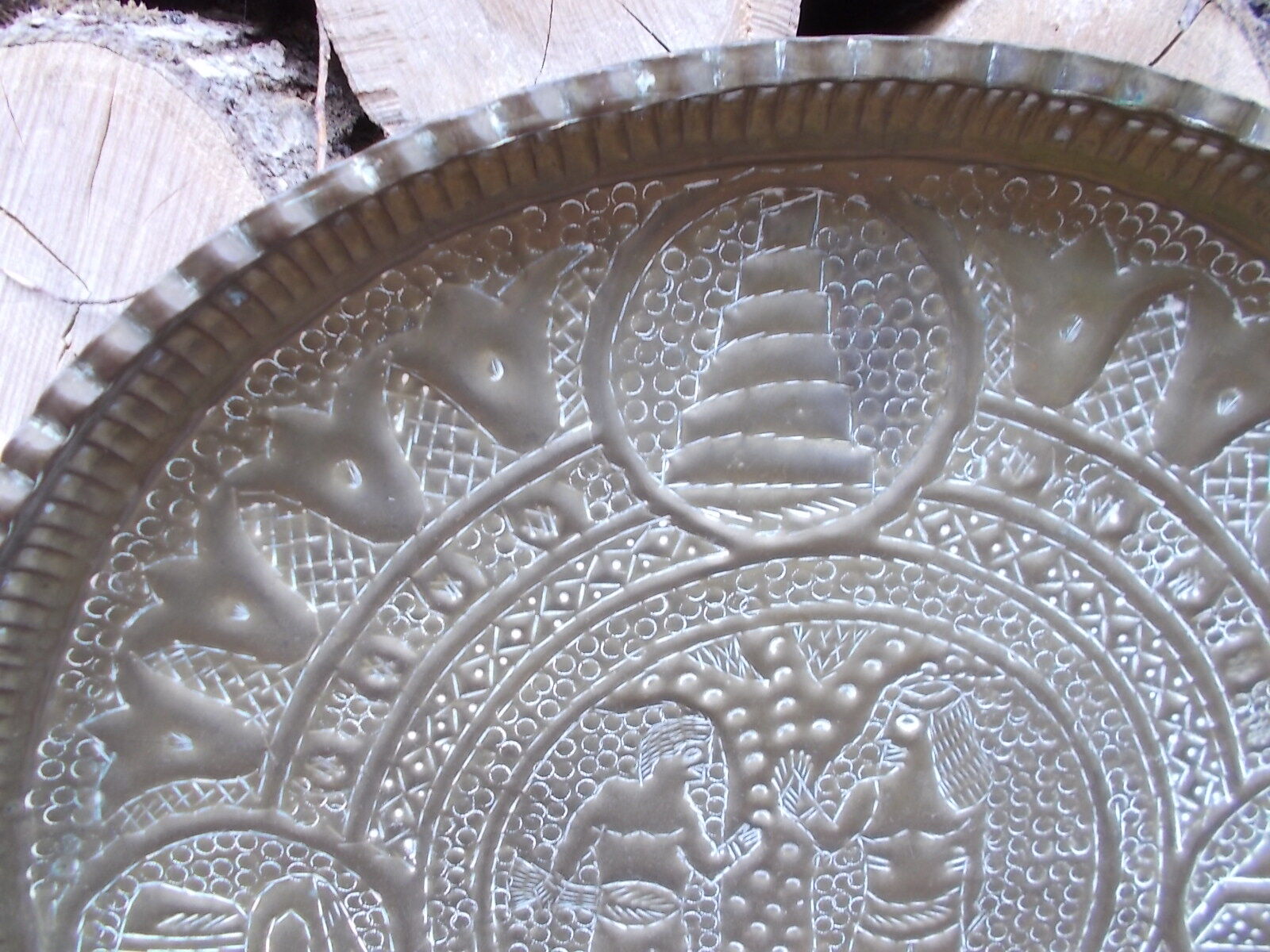 Old copper tray
