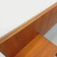 Lit double vintage scandinave en teck des années 60 avec chevets intégrés