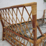 Bed with drawer rattan bed