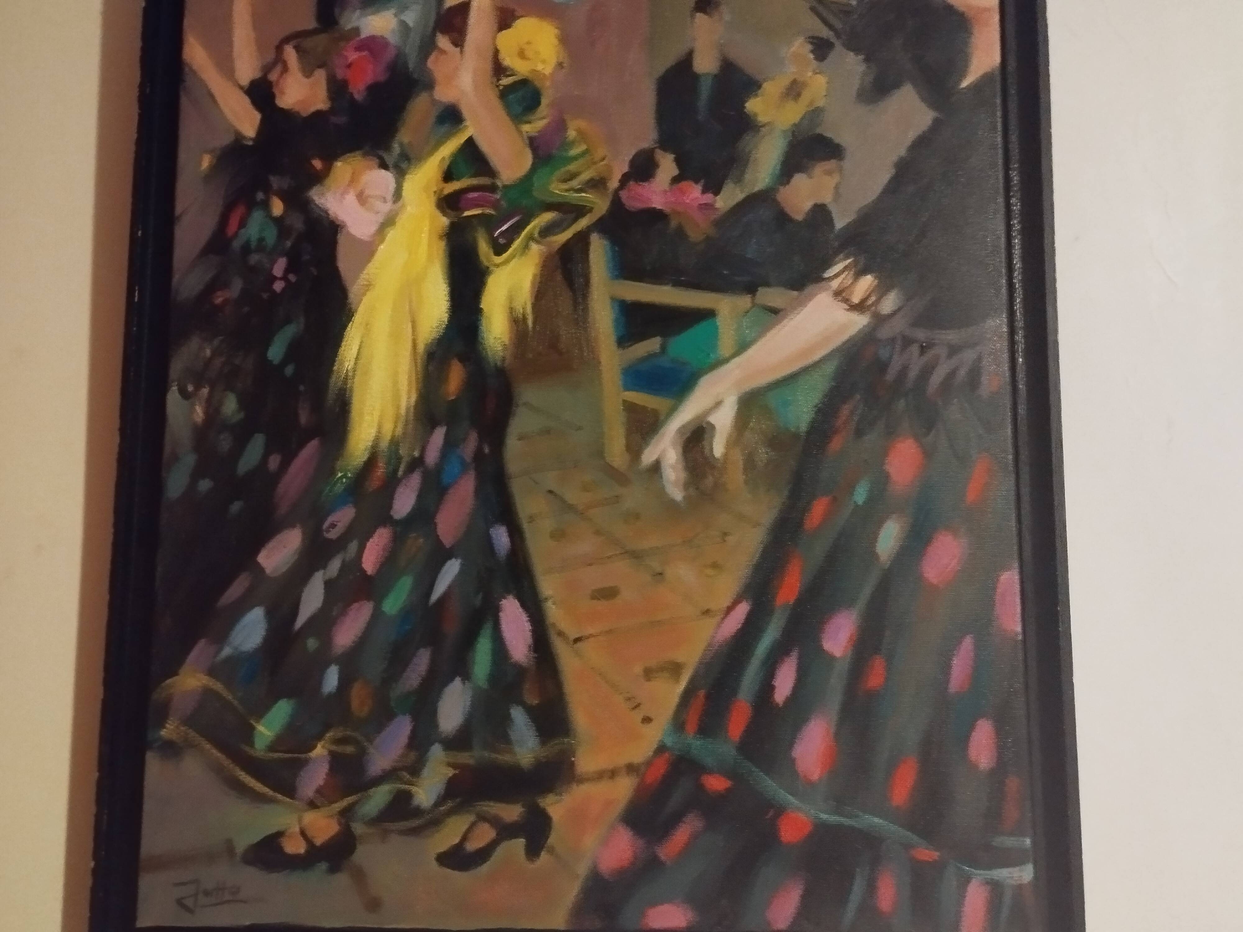painting flamenco dancers