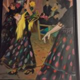 painting flamenco dancers