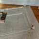 Large Hollywood Regency coffee table Lucite Brass double top 70s